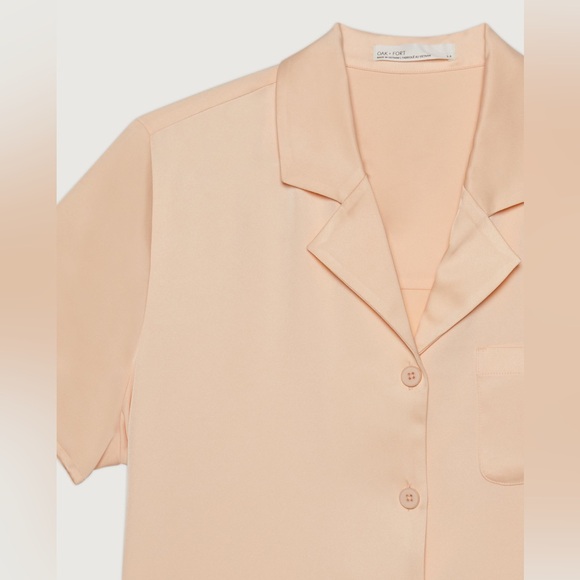 OAK + FORT CROPPED COLLARED BLOUS 🐇 - Picture 4 of 8